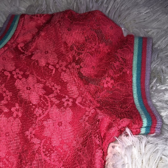 ⚡️5 For $15⚡️ Girls red/pink lace dress - Picture 3 of 8